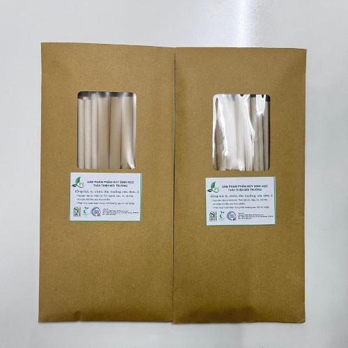 ỐNG HÚT TỰ HỦY SINH HỌC TỪ BỘT MÌ
