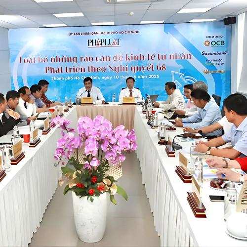 HST Thái Minh Hưng tham gia buổi tọa đàm “Loại bỏ rào cản để kinh tế tư nhân phát triển theo Nghị quyết 68”