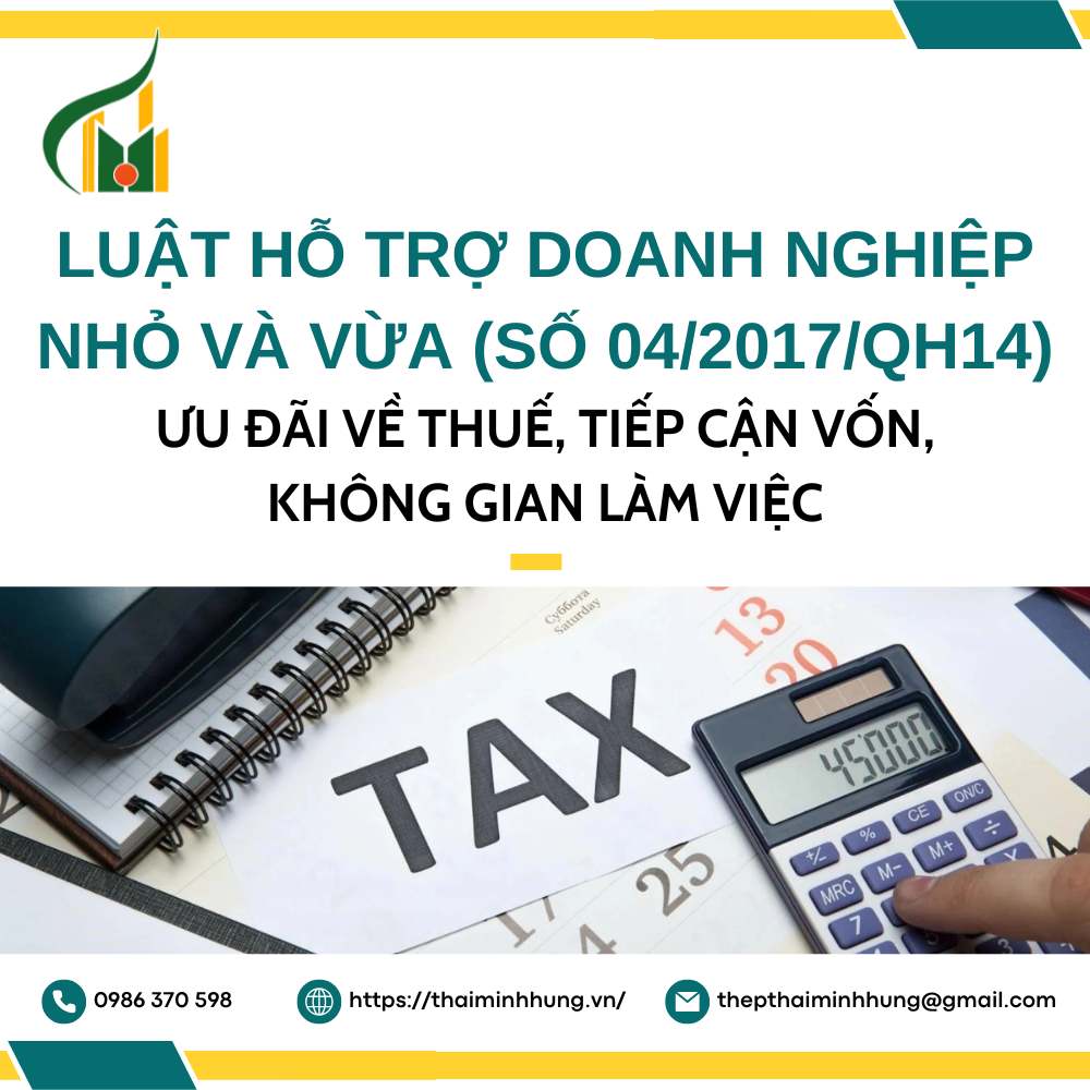Luật Số 04/2017/QH14: Luật Hỗ Trợ Doanh Nghiệp Nhỏ Và Vừa