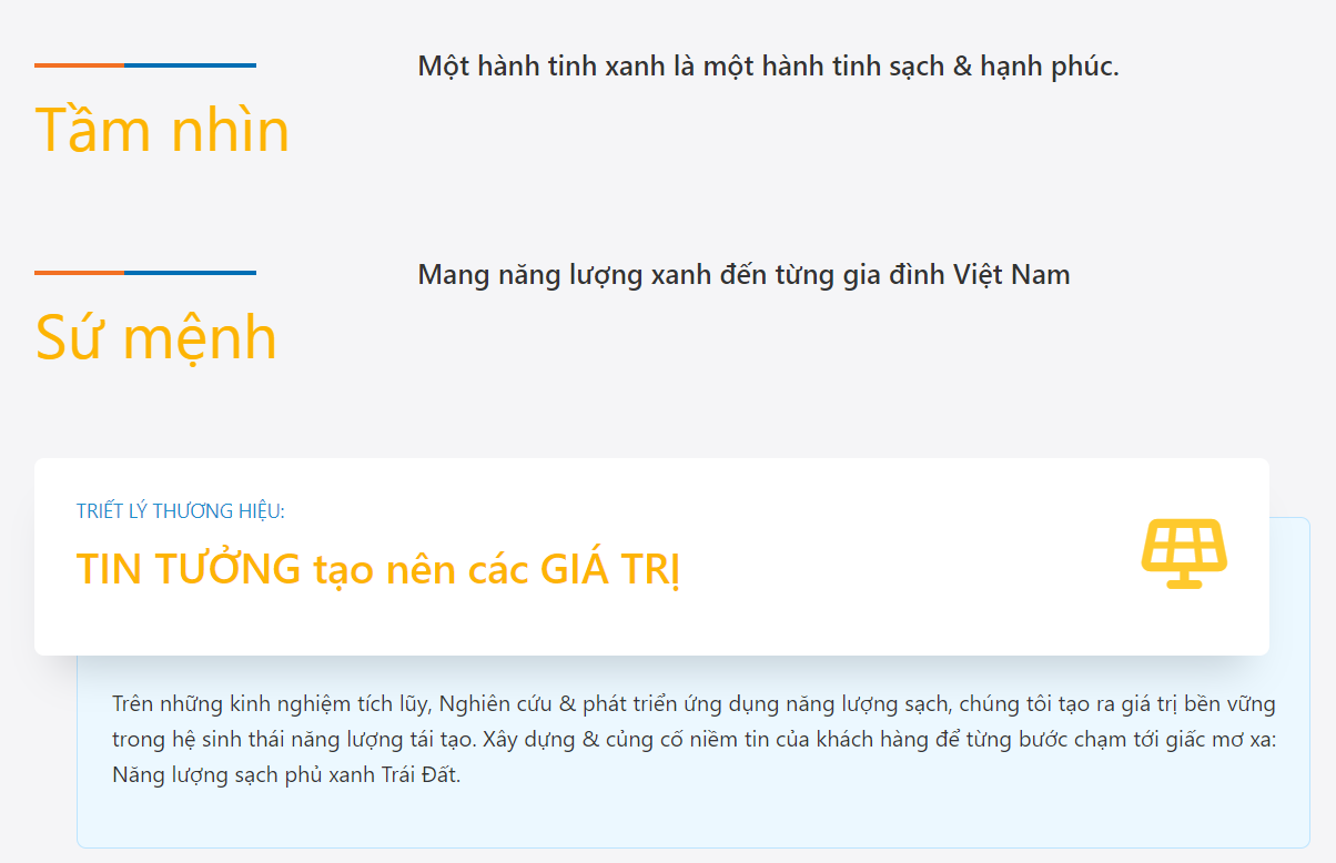 II. Tầm nhìn - Sứ mệnh