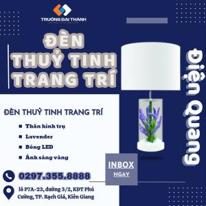 Đèn thủy tinh trang trí Điện Quang ĐQ DCL11 WW ( thân hình trụ, Lavender, bóng LED, Ánh sáng vàng )