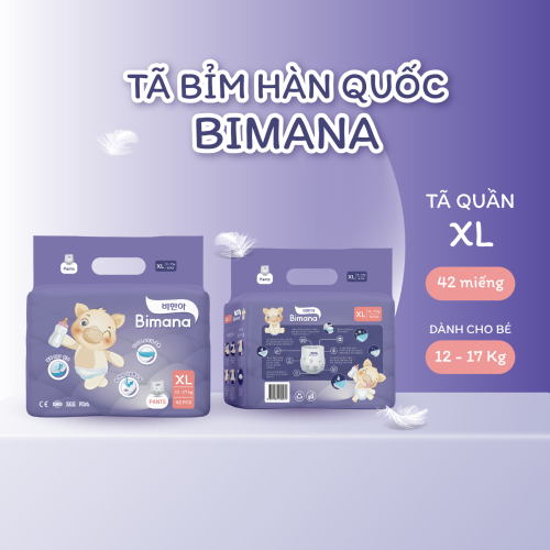 Tã bỉm quần Bimana Hàn Quốc size XL